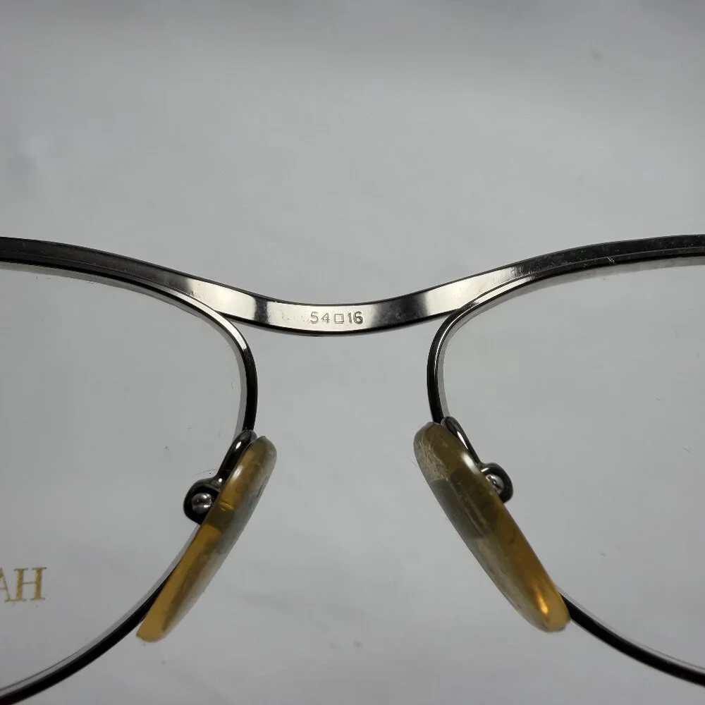 Hanae Mori Paris Gunmetal Eyeglasses - Frames Only